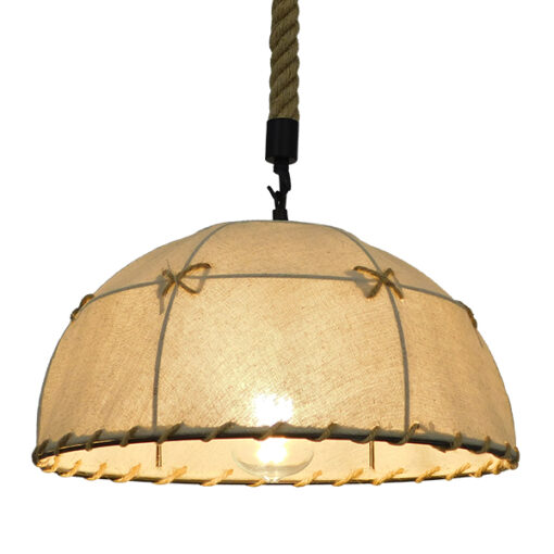 GloboStar® GLOBOSTAR® ANTOINETTE 01028 Vintage Κρεμαστό Φωτιστικό Οροφής με Ντουί 1 x E27 AC 220-240V IP20 - Μπεζ - Μ35 x Π35 x Υ20cm