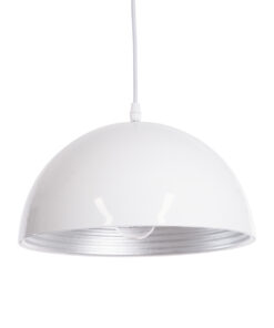GloboStar® GLOBOSTAR® CHIME 01030 Μοντέρνο Κρεμαστό Φωτιστικό Οροφής με Ντουί 1 x E27 AC 220-240V IP20 - Λευκό - Μ30 x Π30 x Υ16cm