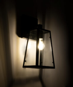 Alternative view of GLOBOSTAR® ASETYLIN 01032 Vintage Φωτιστικό Τοίχου - Απλίκα με Ντουί 1 x E27 AC 220-240V IP20 - Μαύρο - Μ18 x Π17 x Υ37cm