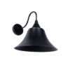 GloboStar® GLOBOSTAR® BELL 01038 Vintage Φωτιστικό Τοίχου - Απλίκα με Ντουί 1 x E27 AC 220-240V IP20 - Μαύρο - Μ35 x Π28.5 x Υ30cm