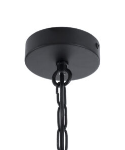 GLOBOSTAR® LIMA 01040 Vintage Κρεμαστό Φωτιστικό Οροφής με Ντουί 1 x E27 AC 220-240V IP20 - Μαύρο - Μ17 x Π14 x Υ26cm 18 01040 10