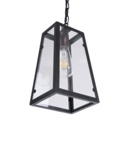 GLOBOSTAR® LIMA 01040 Vintage Κρεμαστό Φωτιστικό Οροφής με Ντουί 1 x E27 AC 220-240V IP20 - Μαύρο - Μ17 x Π14 x Υ26cm 14 01040 6