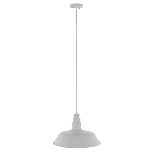 GloboStar® GLOBOSTAR® RAY 01043 Vintage Κρεμαστό Φωτιστικό Οροφής με Ντουί 1 x E27 AC 220-240V IP20 - Λευκό - Μ36 x Π36 x Υ25cm