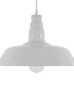 GLOBOSTAR® RAY 01043 Vintage Κρεμαστό Φωτιστικό Οροφής με Ντουί 1 x E27 AC 220-240V IP20 - Λευκό - Μ36 x Π36 x Υ25cm 8 01043 3