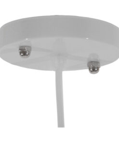 GLOBOSTAR® RAY 01043 Vintage Κρεμαστό Φωτιστικό Οροφής με Ντουί 1 x E27 AC 220-240V IP20 - Λευκό - Μ36 x Π36 x Υ25cm 12 01043 7