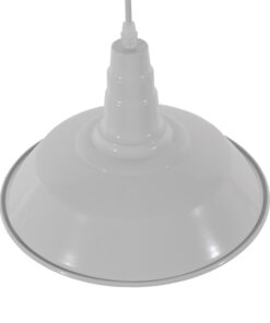 GLOBOSTAR® RAY 01044 Vintage Κρεμαστό Φωτιστικό Οροφής με Ντουί 1 x E27 AC 220-240V IP20 - Λευκό - Μ26 x Π26 x Υ25cm 9 01044 4