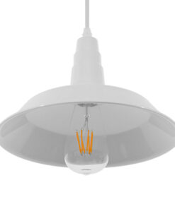 GLOBOSTAR® RAY 01044 Vintage Κρεμαστό Φωτιστικό Οροφής με Ντουί 1 x E27 AC 220-240V IP20 - Λευκό - Μ26 x Π26 x Υ25cm 10 01044 5