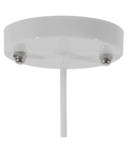 GLOBOSTAR® RAY 01044 Vintage Κρεμαστό Φωτιστικό Οροφής με Ντουί 1 x E27 AC 220-240V IP20 - Λευκό - Μ26 x Π26 x Υ25cm 12 01044 7