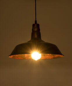 GLOBOSTAR® RAY 01046 Vintage Κρεμαστό Φωτιστικό Οροφής με Ντουί 1 x E27 AC 220-240V IP20 - Χάλκινο Εφέ Σκουριάς - Μ36 x Π36 x Υ25cm 12 01046 3