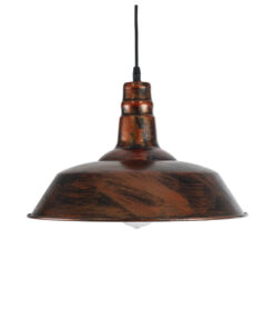 GLOBOSTAR® RAY 01046 Vintage Κρεμαστό Φωτιστικό Οροφής με Ντουί 1 x E27 AC 220-240V IP20 - Χάλκινο Εφέ Σκουριάς - Μ36 x Π36 x Υ25cm 14 01046 5