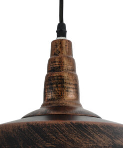 GLOBOSTAR® RAY 01047 Vintage Κρεμαστό Φωτιστικό Οροφής με Ντουί 1 x E27 AC 220-240V IP20 - Χάλκινο - Μ26 x Π26 x Υ20cm 18 01047 9