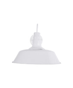 GloboStar® SORD 01051 Vintage Επιτοίχιο Φωτιστικό Απλίκα Μονόφωτο 1 x E27 IP20 Λευκό Μέταλλο - Μ36 x Π42 x Υ32cm 10 01051 4