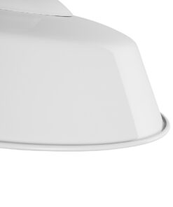 GloboStar® SORD 01051 Vintage Επιτοίχιο Φωτιστικό Απλίκα Μονόφωτο 1 x E27 IP20 Λευκό Μέταλλο - Μ36 x Π42 x Υ32cm 12 01051 6