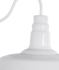 GloboStar® SORD 01051 Vintage Επιτοίχιο Φωτιστικό Απλίκα Μονόφωτο 1 x E27 IP20 Λευκό Μέταλλο - Μ36 x Π42 x Υ32cm 13 01051 7