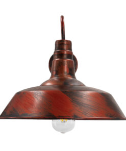 Alternative view of GLOBOSTAR® RAY 01052 Vintage Φωτιστικό Τοίχου - Απλίκα με Ντουί 1 x E27 AC 220-240V IP20 - Χάλκινο Εφέ Σκουριάς - Μ36 x Π42 x Υ32cm