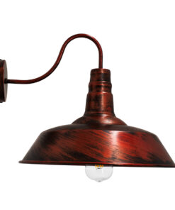 GLOBOSTAR® RAY 01052 Vintage Φωτιστικό Τοίχου - Απλίκα με Ντουί 1 x E27 AC 220-240V IP20 - Χάλκινο Εφέ Σκουριάς - Μ36 x Π42 x Υ32cm 8 01052 3