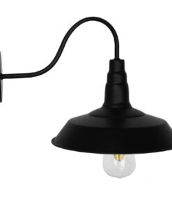 Alternative view of GLOBOSTAR® RAY 01065 Vintage Φωτιστικό Τοίχου - Απλίκα με Ντουί 1 x E27 AC 220-240V IP20 - Μαύρο - Μ26 x Π37 x Υ32cm