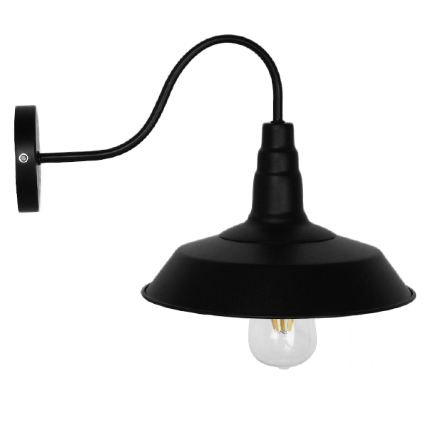 GLOBOSTAR® RAY 01065 Vintage Φωτιστικό Τοίχου - Απλίκα με Ντουί 1 x E27 AC 220-240V IP20 - Μαύρο - Μ26 x Π37 x Υ32cm 3 GLOBOSTAR® RAY 01065 Vintage Φωτιστικό Τοίχου - Απλίκα με Ντουί 1 x E27 AC 220-240V IP20 - Μαύρο - Μ26 x Π37 x Υ32cm - Image 2