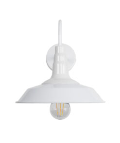 GLOBOSTAR® RAY 01066 Vintage Φωτιστικό Τοίχου - Απλίκα με Ντουί 1 x E27 AC 220-240V IP20 - Λευκό - Μ26 x Π37 x Υ32cm 11 01066 4