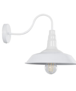 GLOBOSTAR® RAY 01066 Vintage Φωτιστικό Τοίχου - Απλίκα με Ντουί 1 x E27 AC 220-240V IP20 - Λευκό - Μ26 x Π37 x Υ32cm 12 01066 5