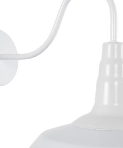 GLOBOSTAR® RAY 01066 Vintage Φωτιστικό Τοίχου - Απλίκα με Ντουί 1 x E27 AC 220-240V IP20 - Λευκό - Μ26 x Π37 x Υ32cm 15 01066 8