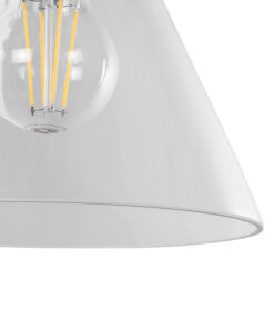 GLOBOSTAR® BINGLEY 01068 Vintage Φωτιστικό Τοίχου - Απλίκα με Ντουί 1 x E27 AC 220-240V IP20 - Διάφανο & Χρυσό - Μ18 x Π40 x Υ43cm 13 01068 6