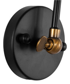 GLOBOSTAR® BINGLEY 01068 Vintage Φωτιστικό Τοίχου - Απλίκα με Ντουί 1 x E27 AC 220-240V IP20 - Διάφανο & Χρυσό - Μ18 x Π40 x Υ43cm 14 01068 7