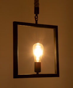 Alternative view of GLOBOSTAR® FRAISE 01077 Vintage Κρεμαστό Φωτιστικό Οροφής με Ντουί 1 x E27 AC 220-240V IP20 - Μαύρο & Μπεζ - Μ32 x Π4 x Υ32cm