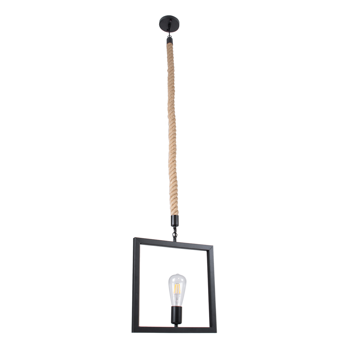 GLOBOSTAR® FRAISE 01077 Vintage Κρεμαστό Φωτιστικό Οροφής με Ντουί 1 x E27 AC 220-240V IP20 - Μαύρο & Μπεζ - Μ32 x Π4 x Υ32cm 4 GLOBOSTAR® FRAISE 01077 Vintage Κρεμαστό Φωτιστικό Οροφής με Ντουί 1 x E27 AC 220-240V IP20 - Μαύρο & Μπεζ - Μ32 x Π4 x Υ32cm - Image 3