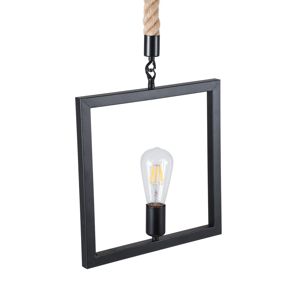 GLOBOSTAR® FRAISE 01077 Vintage Κρεμαστό Φωτιστικό Οροφής με Ντουί 1 x E27 AC 220-240V IP20 - Μαύρο & Μπεζ - Μ32 x Π4 x Υ32cm 7 GLOBOSTAR® FRAISE 01077 Vintage Κρεμαστό Φωτιστικό Οροφής με Ντουί 1 x E27 AC 220-240V IP20 - Μαύρο & Μπεζ - Μ32 x Π4 x Υ32cm - Image 6