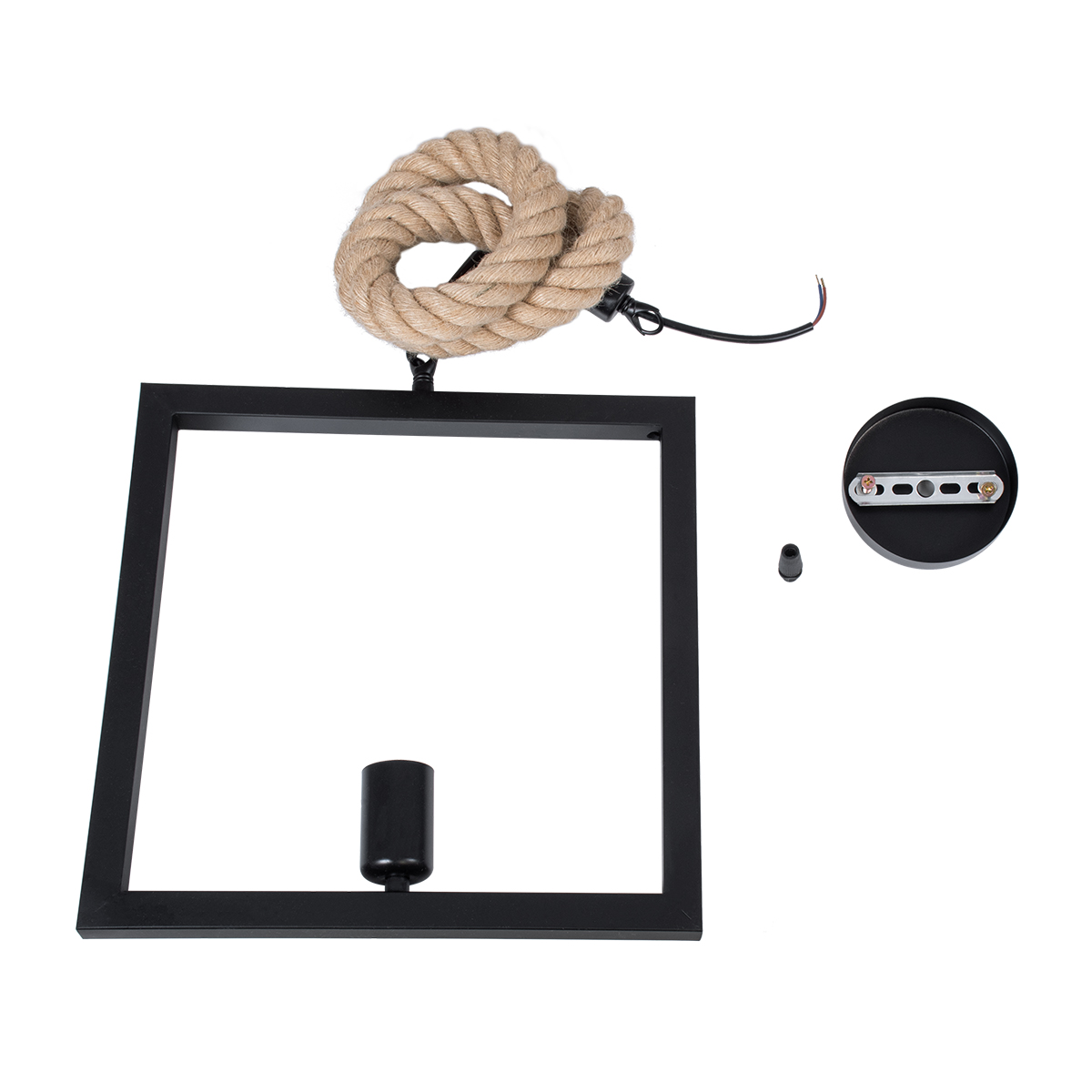 GLOBOSTAR® FRAISE 01077 Vintage Κρεμαστό Φωτιστικό Οροφής με Ντουί 1 x E27 AC 220-240V IP20 - Μαύρο & Μπεζ - Μ32 x Π4 x Υ32cm 10 GLOBOSTAR® FRAISE 01077 Vintage Κρεμαστό Φωτιστικό Οροφής με Ντουί 1 x E27 AC 220-240V IP20 - Μαύρο & Μπεζ - Μ32 x Π4 x Υ32cm - Image 9