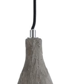 GLOBOSTAR® VOLCANO 01080 Μοντέρνο Κρεμαστό Φωτιστικό Οροφής με Ντουί 1 x E27 AC 220-240V IP20 - Γκρι - Μ17 x Π17 x Υ24cm 14 01080 7