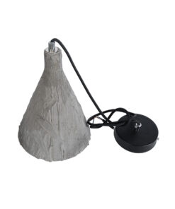 GLOBOSTAR® VOLCANO 01080 Μοντέρνο Κρεμαστό Φωτιστικό Οροφής με Ντουί 1 x E27 AC 220-240V IP20 - Γκρι - Μ17 x Π17 x Υ24cm 16 01080 9