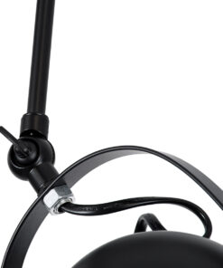 GloboStar® CANNES 01082 Μοντέρνο Φωτιστικό Οροφής Ράγα Πολύφωτο 4 x E27 IP20 Μαύρο Μέταλλο - Μ108 x Π12 x Υ48cm 17 01082 9