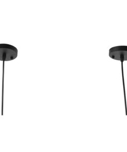 GLOBOSTAR® TUBE 01085 Vintage Κρεμαστό Φωτιστικό Οροφής με Ντουί 1 x E27 AC 220-240V IP20 - Μαύρο - Μ43 x Π11 x Υ11cm 19 01085 004