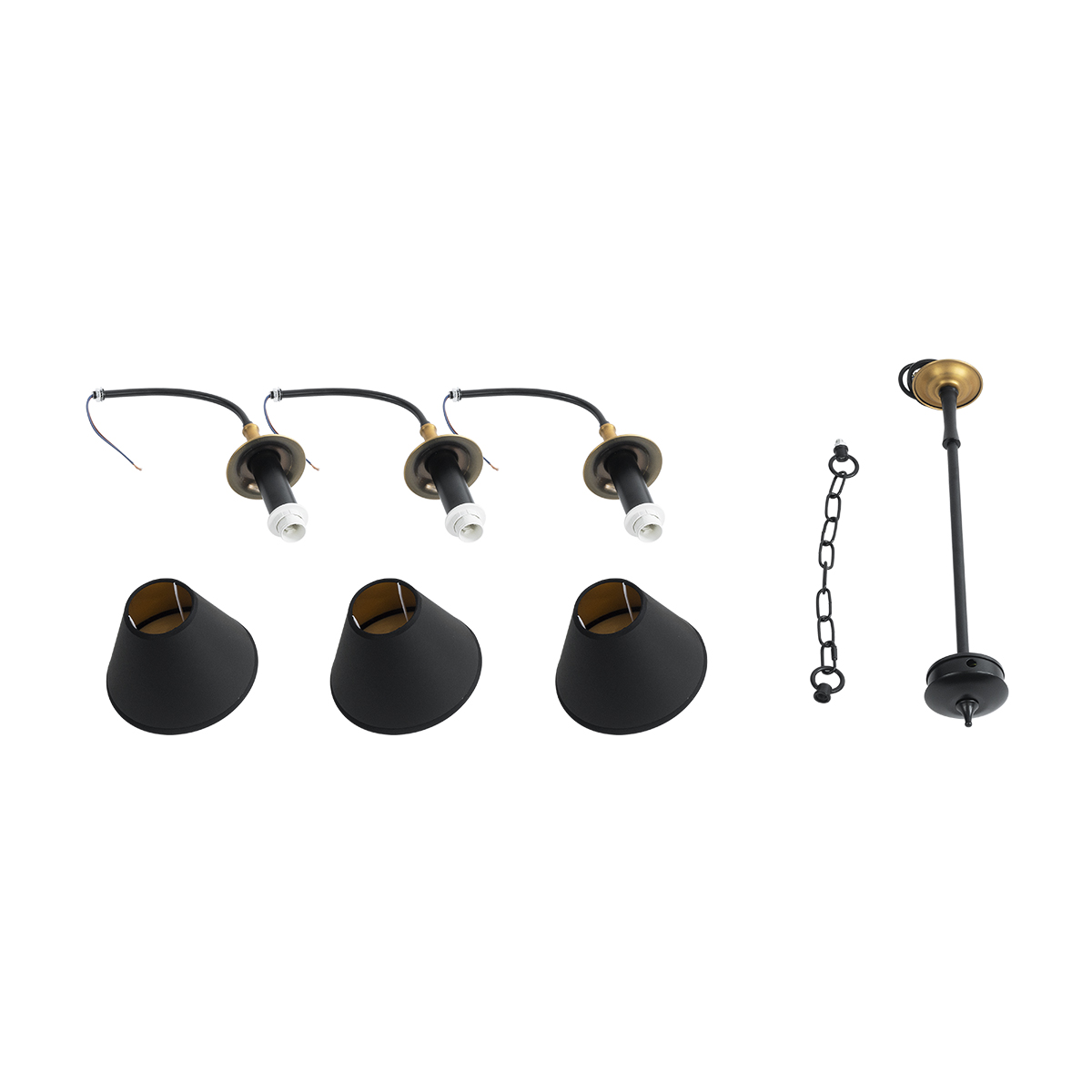 GLOBOSTAR® LIMI 01091 Vintage Κρεμαστό Φωτιστικό Οροφής με Ντουί 3 x E14 AC 220-240V IP20 - Μαύρο & Χρυσό - Μ55 x Π55 x Υ55cm 13 GLOBOSTAR® LIMI 01091 Vintage Κρεμαστό Φωτιστικό Οροφής με Ντουί 3 x E14 AC 220-240V IP20 - Μαύρο & Χρυσό - Μ55 x Π55 x Υ55cm - Image 11