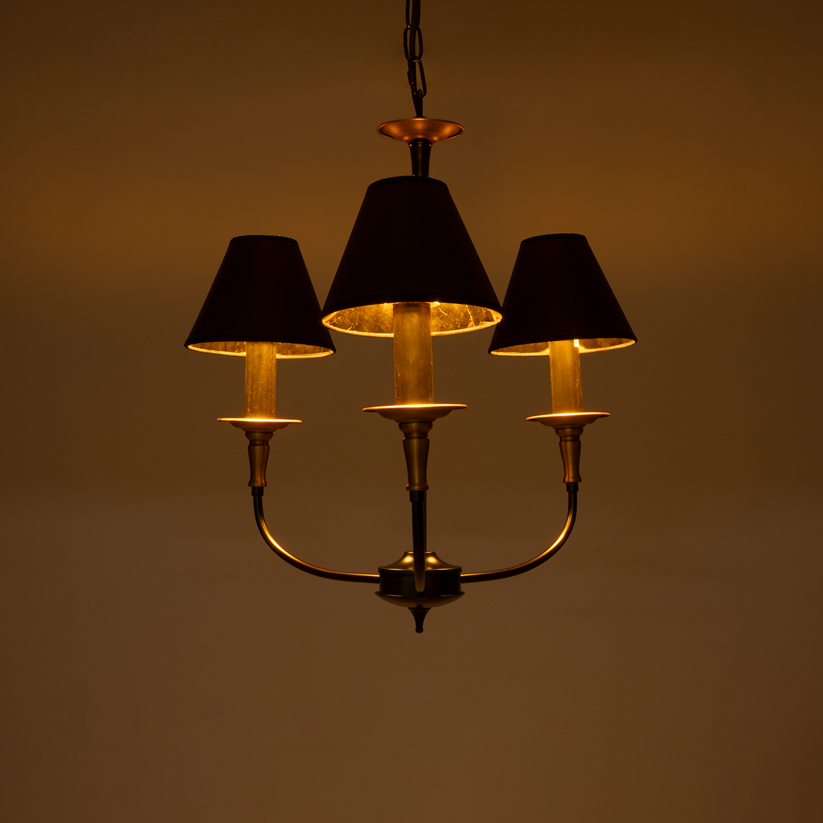 GLOBOSTAR® LIMI 01091 Vintage Κρεμαστό Φωτιστικό Οροφής με Ντουί 3 x E14 AC 220-240V IP20 - Μαύρο & Χρυσό - Μ55 x Π55 x Υ55cm 4 GLOBOSTAR® LIMI 01091 Vintage Κρεμαστό Φωτιστικό Οροφής με Ντουί 3 x E14 AC 220-240V IP20 - Μαύρο & Χρυσό - Μ55 x Π55 x Υ55cm - Image 2