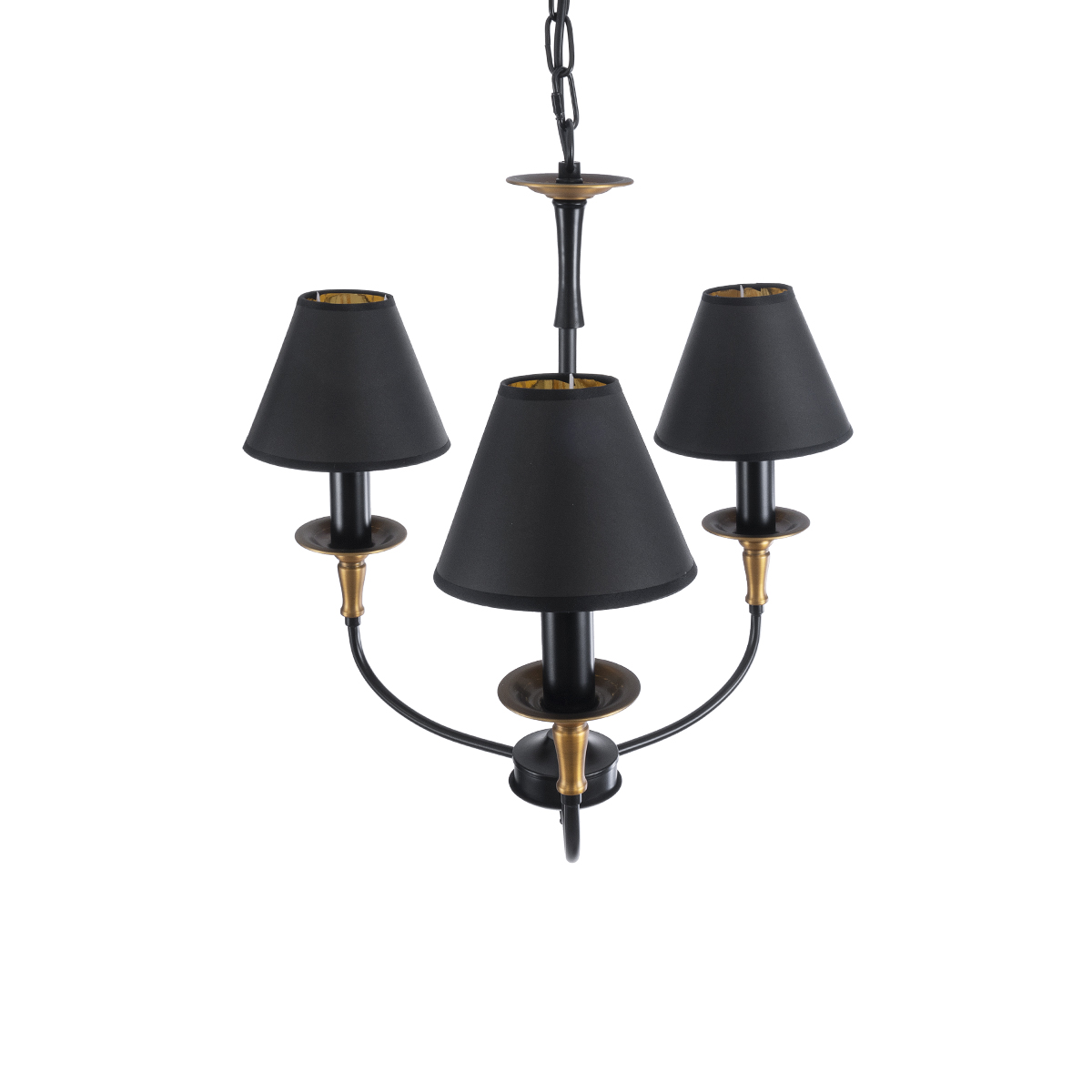 GLOBOSTAR® LIMI 01091 Vintage Κρεμαστό Φωτιστικό Οροφής με Ντουί 3 x E14 AC 220-240V IP20 - Μαύρο & Χρυσό - Μ55 x Π55 x Υ55cm 8 GLOBOSTAR® LIMI 01091 Vintage Κρεμαστό Φωτιστικό Οροφής με Ντουί 3 x E14 AC 220-240V IP20 - Μαύρο & Χρυσό - Μ55 x Π55 x Υ55cm - Image 6