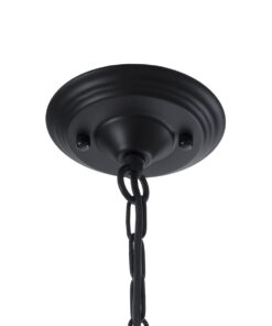 GLOBOSTAR® LIMI 01092 Vintage Κρεμαστό Φωτιστικό Οροφής με Ντουί 6 x E14 AC 220-240V IP20 - Μαύρο & Χρυσό - Μ70 x Π70 x Υ60cm 19 01092 10