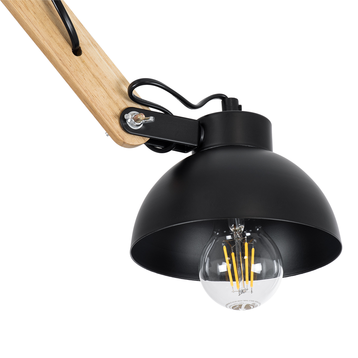 GloboStar® OLD SCHOOL 01093 Μοντέρνο Φωτιστικό Οροφής Καμπάνα Τρίφωτο 3 x E27 IP20 Μαύρο Μέταλλο με Μπεζ Ξύλο - Μ75 x Π75 x Υ35cm 8 GloboStar® OLD SCHOOL 01093 Μοντέρνο Φωτιστικό Οροφής Καμπάνα Τρίφωτο 3 x E27 IP20 Μαύρο Μέταλλο με Μπεζ Ξύλο - Μ75 x Π75 x Υ35cm - Image 6