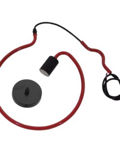 GLOBOSTAR® LIBBY 01095-1 Παιδικό Κρεμαστό Φωτιστικό Οροφής με Ντουί 1 x E27 AC 220-240V IP20 - Κόκκινο - Μ28 x Π28 x Υ16cm 15 01095 1 6