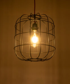 Alternative view of GLOBOSTAR® PARROT 01099 Μοντέρνο Κρεμαστό Φωτιστικό Οροφής με Ντουί 1 x E27 AC 220-240V IP20 - Μαύρο - Μ28 x Π28 x Υ30cm