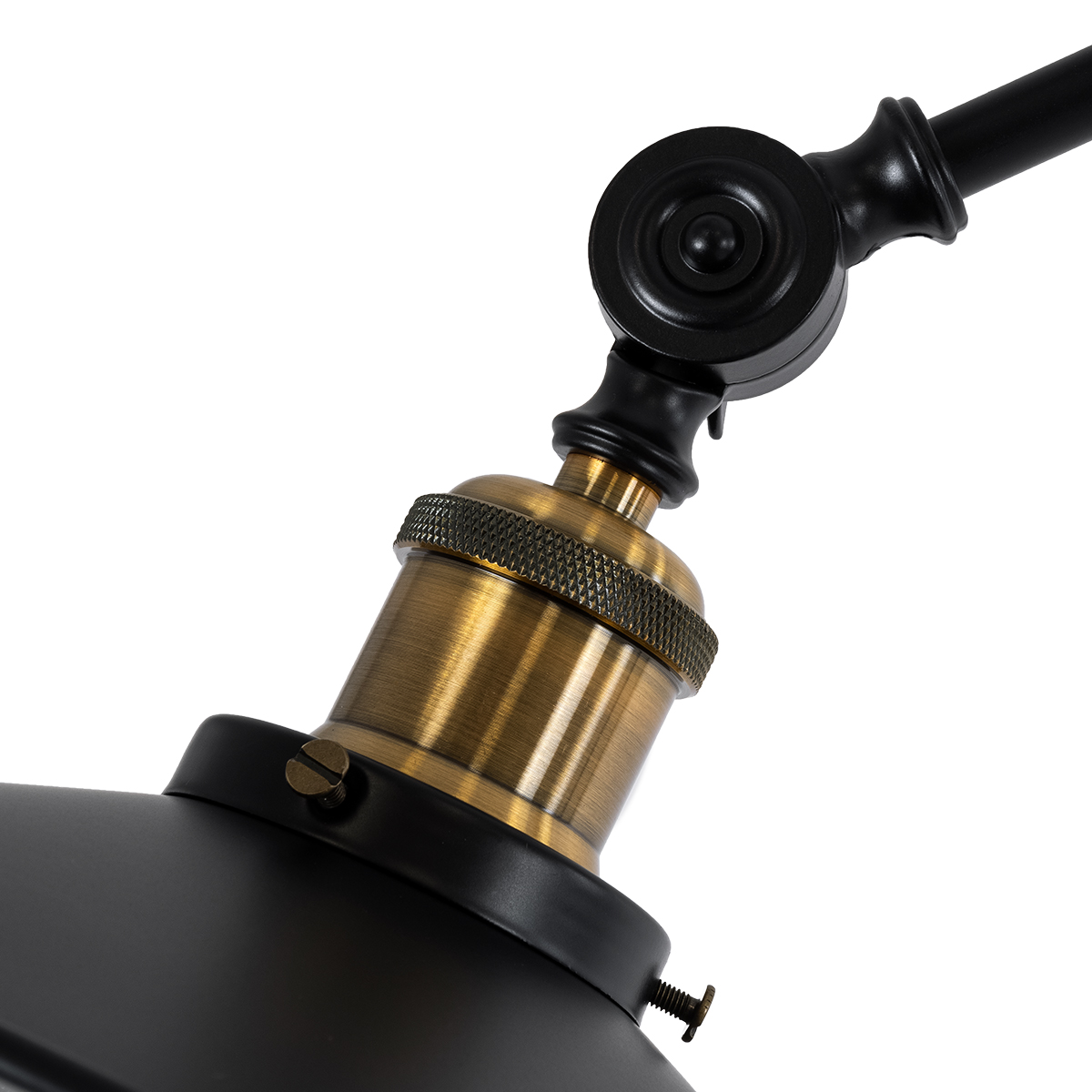 GloboStar® WYNGE 01101 Vintage Επιδαπέδιο Φωτιστικό Μονόφωτο 1 x E27 IP20 Μαύρο & Χρυσό Μέταλλο - Μ95 x Π27 x Υ174cm 9 GloboStar® WYNGE 01101 Vintage Επιδαπέδιο Φωτιστικό Μονόφωτο 1 x E27 IP20 Μαύρο & Χρυσό Μέταλλο - Μ95 x Π27 x Υ174cm - Image 8