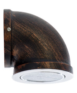 GloboStar® ANTHY 01104 Φωτιστικό Τοίχου - Απλίκα LED Χάλκινο AC 220-240V IP44 - Μ15.2 x Π13.4 x Υ15.2cm - 2 Xρόνια Εγγύηση 19 01104 4