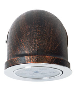 GloboStar® ANTHY 01104 Φωτιστικό Τοίχου - Απλίκα LED Χάλκινο AC 220-240V IP44 - Μ15.2 x Π13.4 x Υ15.2cm - 2 Xρόνια Εγγύηση 22 01104 7