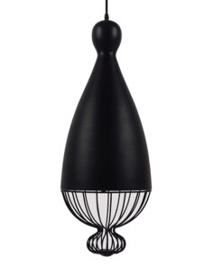 Alternative view of GLOBOSTAR® CARNEL 01106 Vintage Κρεμαστό Φωτιστικό Οροφής με Ντουί 1 x E27 AC 220-240V IP20 - Μαύρο - Μ26 x Π26 x Υ70cm