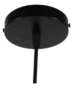 GLOBOSTAR® CANARIO 01107 Vintage Κρεμαστό Φωτιστικό Οροφής με Ντουί 1 x E27 AC 220-240V IP20 - Μαύρο - Μ28 x Π28 x Υ47cm 17 01107 9