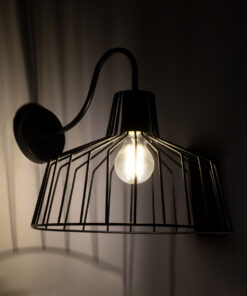 Alternative view of GloboStar® TRIUMPH 01117 Vintage Επιτοίχιο Φωτιστικό Απλίκα Μονόφωτο 1 x E27 IP20 Μαύρο Μέταλλο - Μ30 x Π36 x Υ30cm