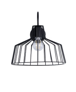 GloboStar® TRIUMPH 01117 Vintage Επιτοίχιο Φωτιστικό Απλίκα Μονόφωτο 1 x E27 IP20 Μαύρο Μέταλλο - Μ30 x Π36 x Υ30cm 12 01117 4