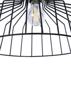 GloboStar® TRIUMPH 01117 Vintage Επιτοίχιο Φωτιστικό Απλίκα Μονόφωτο 1 x E27 IP20 Μαύρο Μέταλλο - Μ30 x Π36 x Υ30cm 14 01117 6